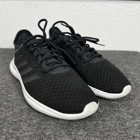 Adidas Shoes Cloudfoam QT FLex Women's 7.5 Black Running Sneakers DA9449 Black - Picture 1 of 8